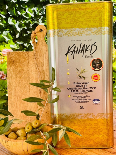 Kanakis Family Premium Olivenöl Superior A.O.P. Kalamata. 5L Dose